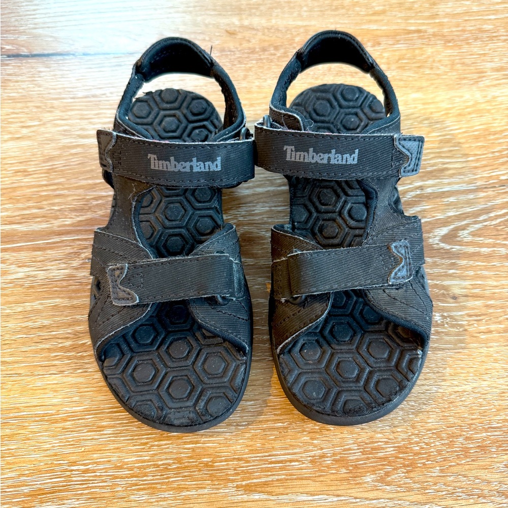 Timberland Kids Adventure Sandals Child Size 11c Black Summer Shoes Size 11